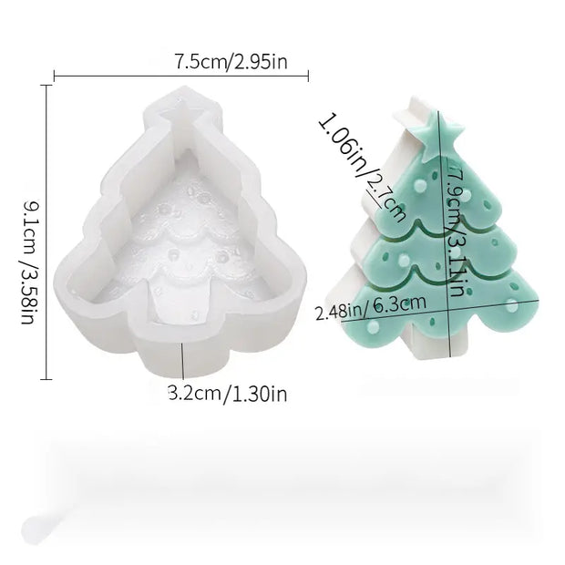 قالب شمعه شكل شجرة كريسماس لوازم صنع الشموع شمع الصويا الطبيعي النقي الخام لتقوم بها بنفسك الشموع اليدوية المعطرة لعمل هدية شمع لصنع الشموع- شمع النخيل المستدام لصنع الشموع طبيعي لصنع الشموع مقاس القالب : طول 9.1 سم * عرض 7.5 سم * ارتفاع 3.2 سم