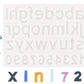 قالب سيليكون ابيض مستورد شكل حروف سمول  المقاس : طول 26 سم * عرض 19.5